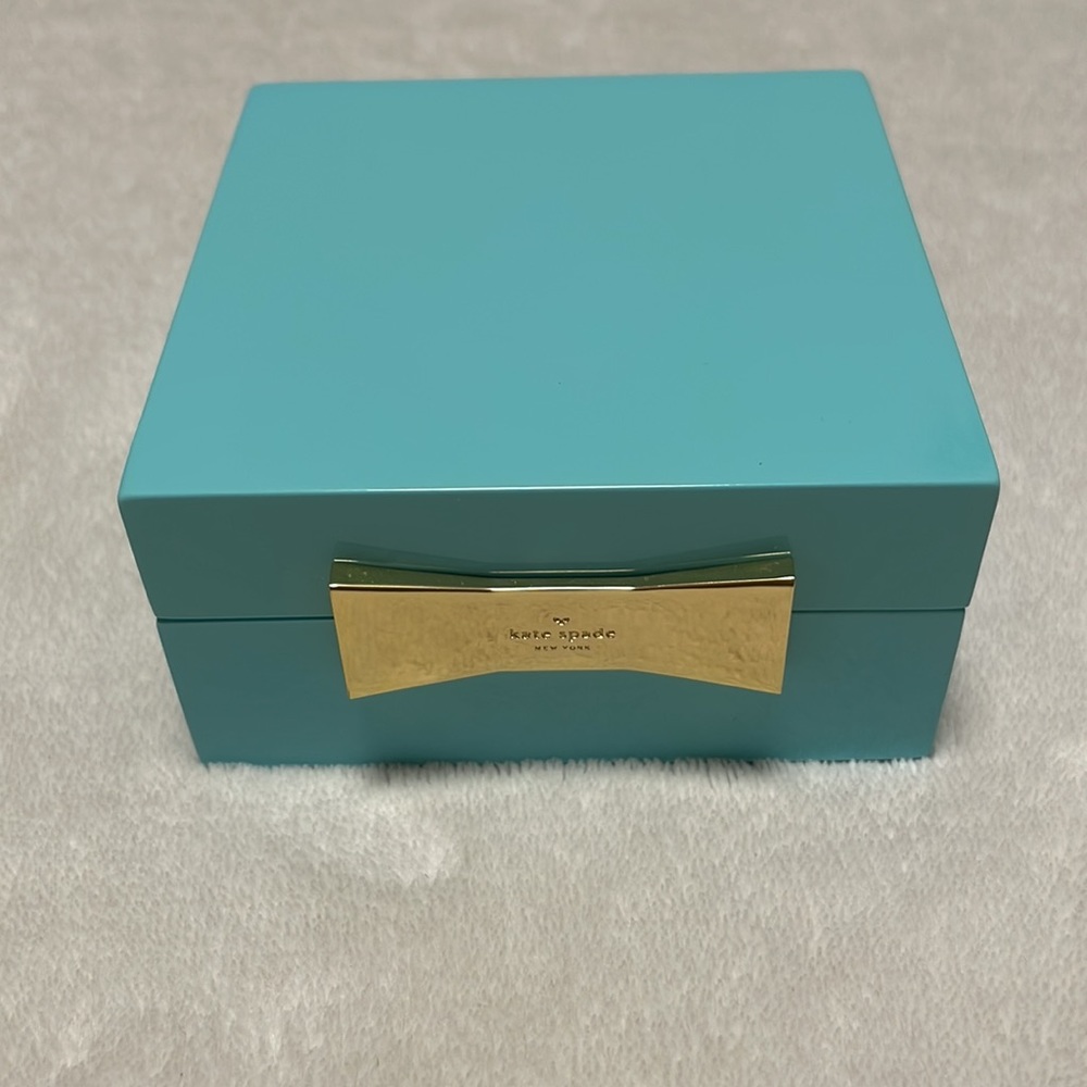 Kate Spade New York/Lenox bow turquoise jewelry box